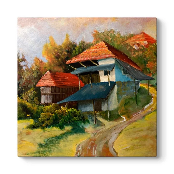 Çoban Ressam Manzara Tablosu 50 x 50