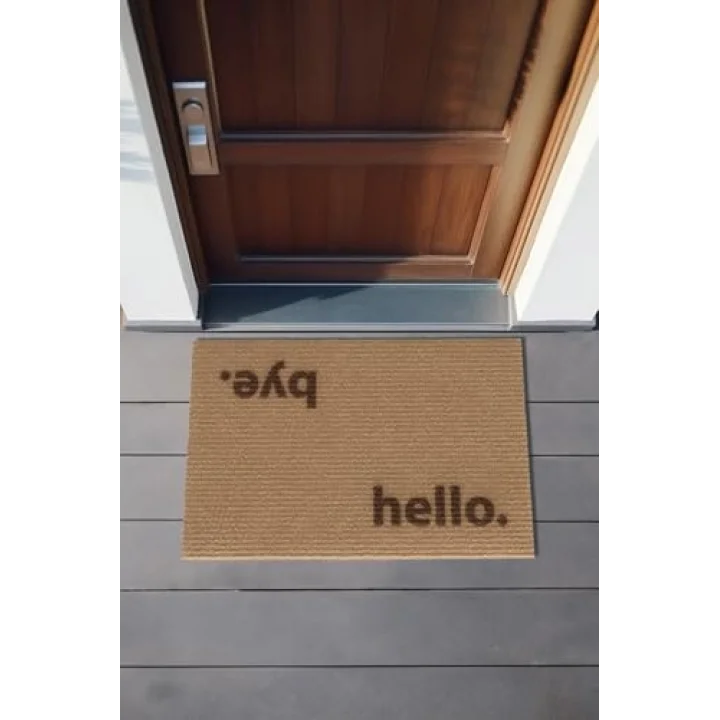 Coco Hello Bye Koko Paspas Dış Kapı Paspası Kıl Kapı Önü Paspası 40x60 3670, 40 x 60