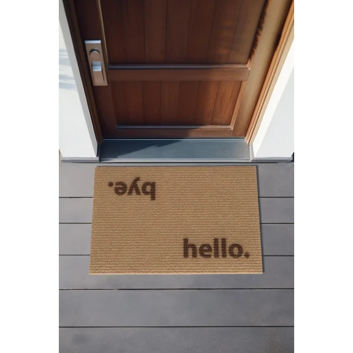 Coco Hello Bye Koko Paspas Dış Kapı Paspası Kıl Kapı Önü Paspası 40x60 3670, 40 x 60