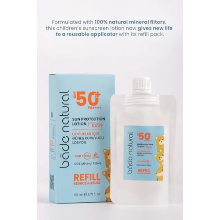 Çocuk Güneş Losyonu SPF 50+%100 Doğal Refill 110 ml
