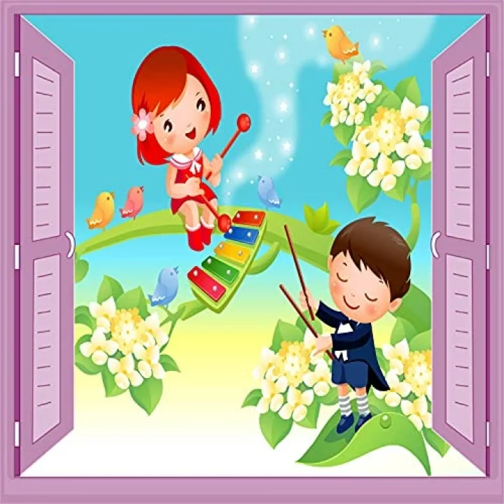 Çocuk Odası Bebek Odası Pencere Poster Duvar Kağıdı Müzisyen