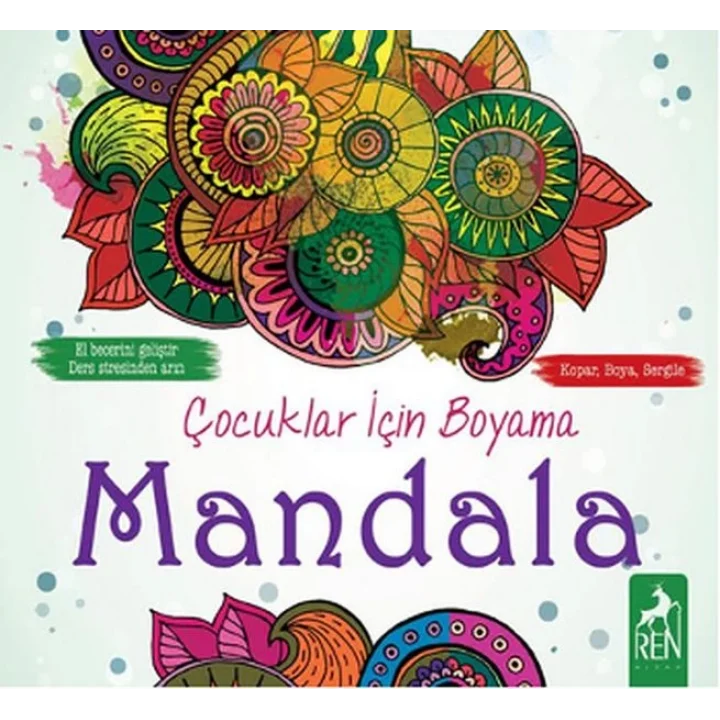 Çocuklar İçin Boyama - Mandala