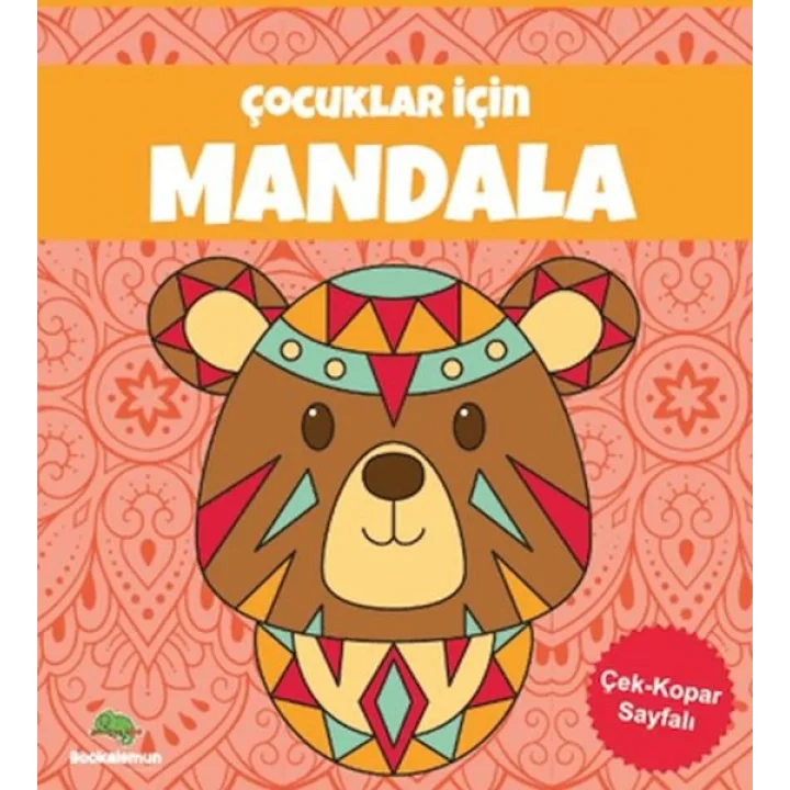 Çocuklar İçin Mandala - Turuncu