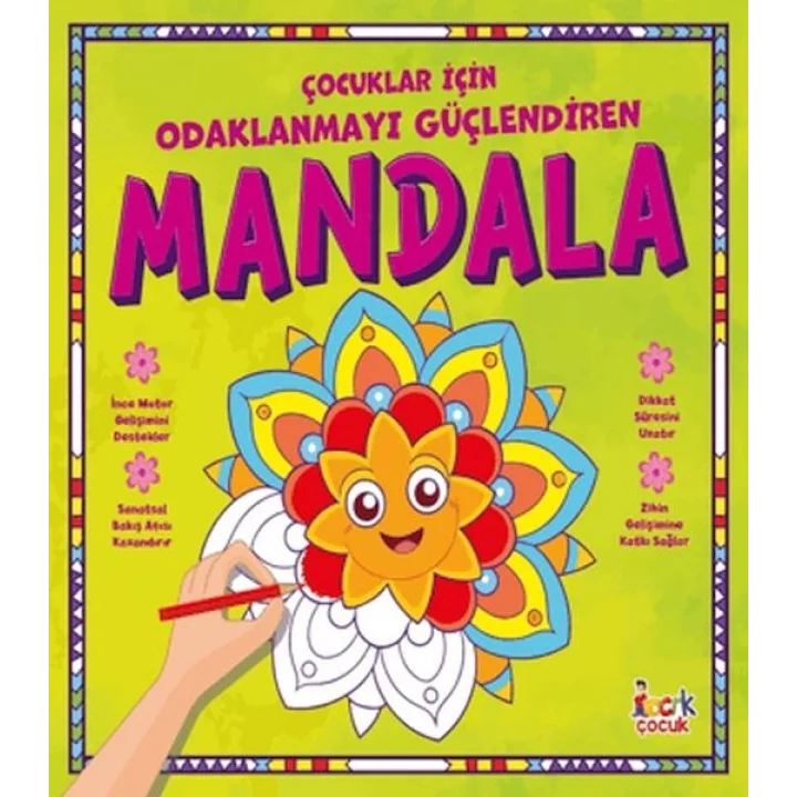 Çocuklar İçin Odaklanmayı Güçlendiren Mandala