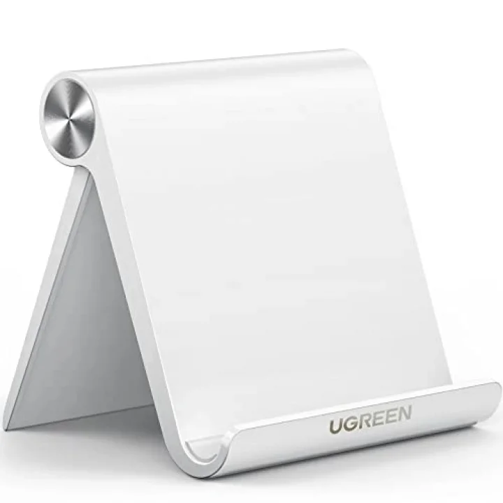 Çok Açılı Masaüstü Tablet Standı, Beyaz