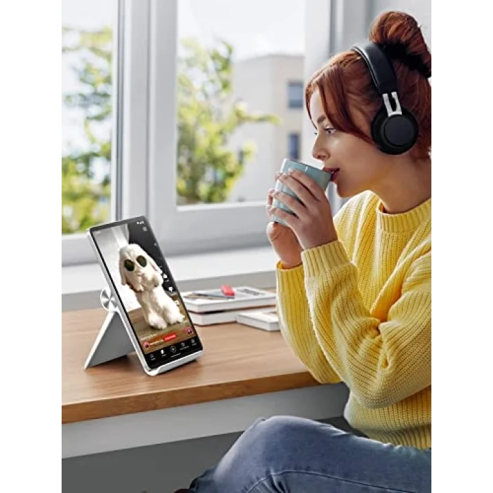Çok Açılı Masaüstü Tablet Standı, Beyaz