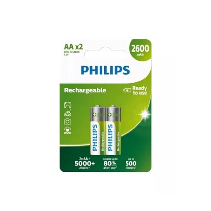 çok aşamalı Life NiMH pil AA Mignon 2600 mAh 2li Paket