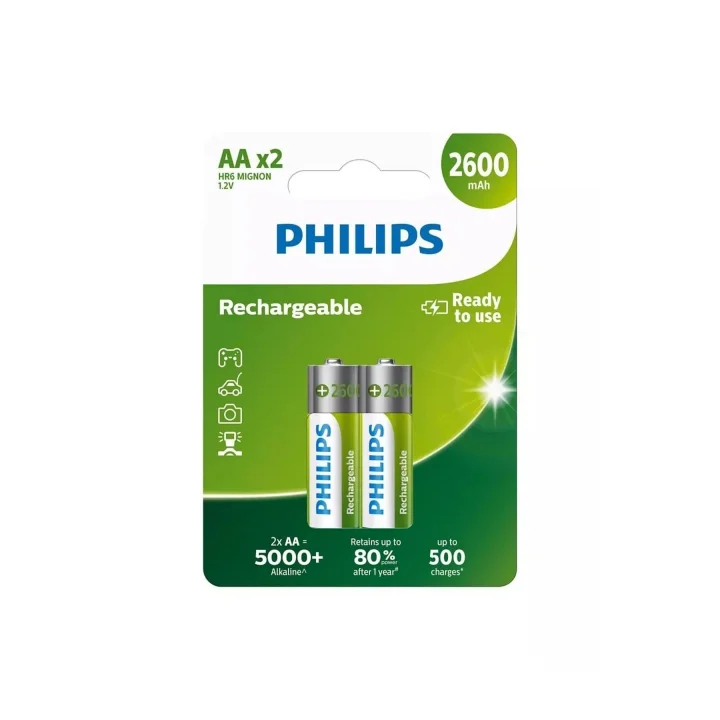 çok aşamalı Life NiMH pil AA Mignon 2600 mAh 2li Paket
