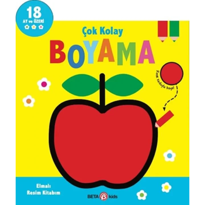 Çok Kolay Boyama Elmalı Resim Kitabım