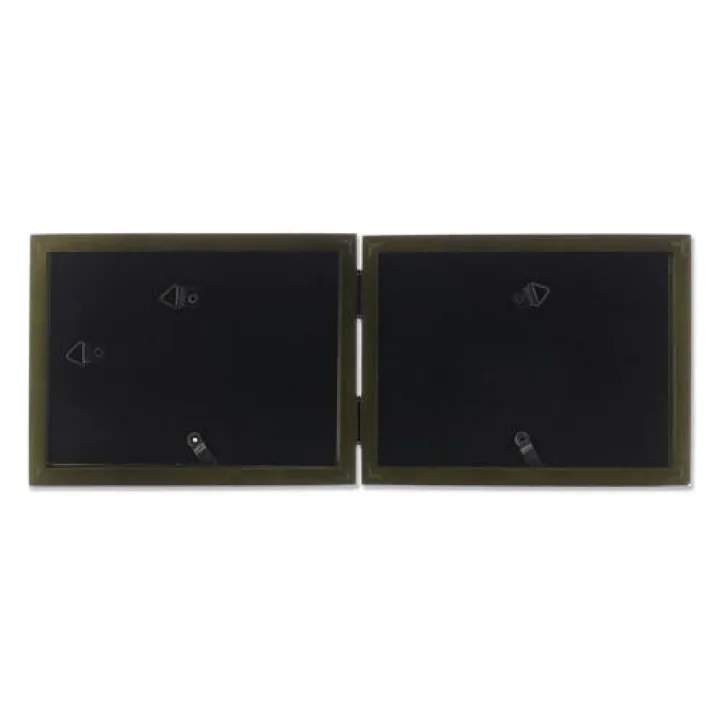 Collection Hinged Double yatay Wood Picture frame Gallery, 4 6 inç, Green