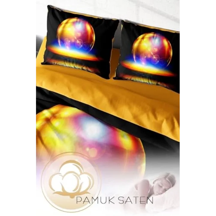 Color World 3D Çift Kişilik Nevresim Takımı, monohome5002