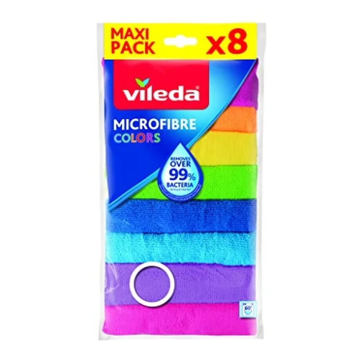 Colors Mikrofiber Bez, Çok renkli, 8 Parça