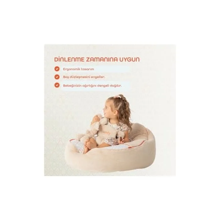Comfy Dolgulu Bebek Pufu - Mist