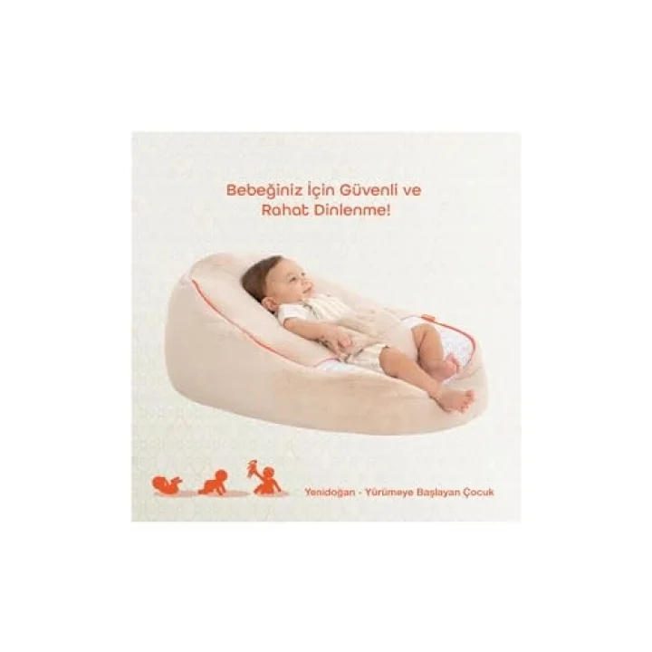 Comfy Dolgulu Bebek Pufu - Mist