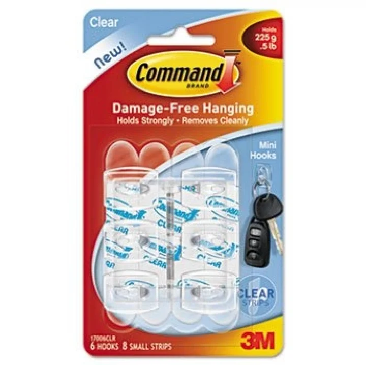 Command Mini Şeffaf Askı