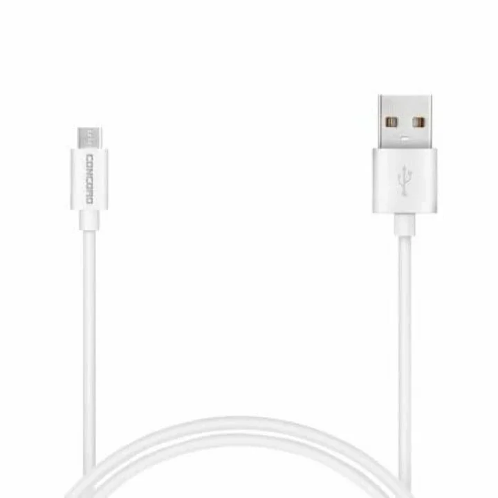 Concord C-321 2.1A 100cm Micro USB Data ve Şarj Kablosu - Beyaz