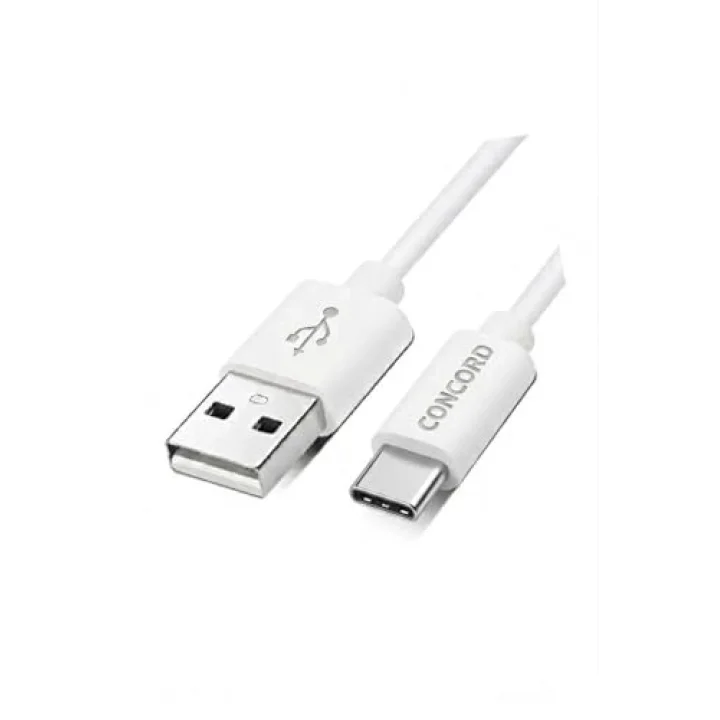 Concord C-821 2.1A 100 CM Type-C Şarj ve Data Kablosu Beyaz - Akıllı Telefonlar ve Tabletler İçin