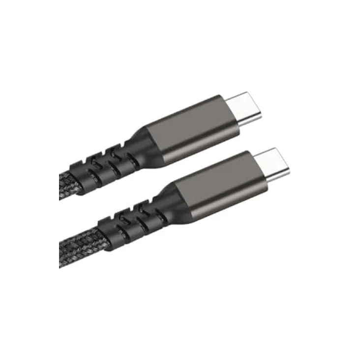 CONSTRAIN Siyah 2.Jenerasyon Type, C to Type, C İle Uyumlu USB3.2 PD Data Kablosu 100W 20Gbps 4K 60Hz 0.2 m