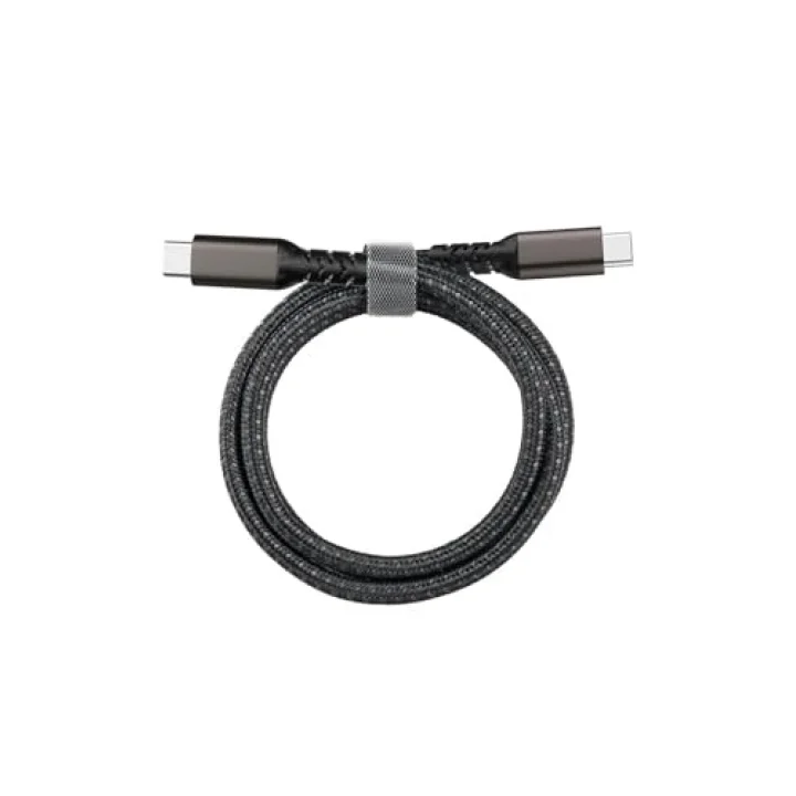 CONSTRAIN Siyah 2.Jenerasyon Type, C to Type, C İle Uyumlu USB3.2 PD Data Kablosu 100W 20Gbps 4K 60Hz 0.2 m