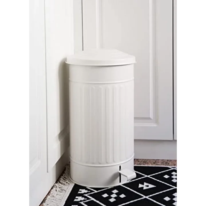 Çöp Kovası Mutfak 24 Lt Beyaz