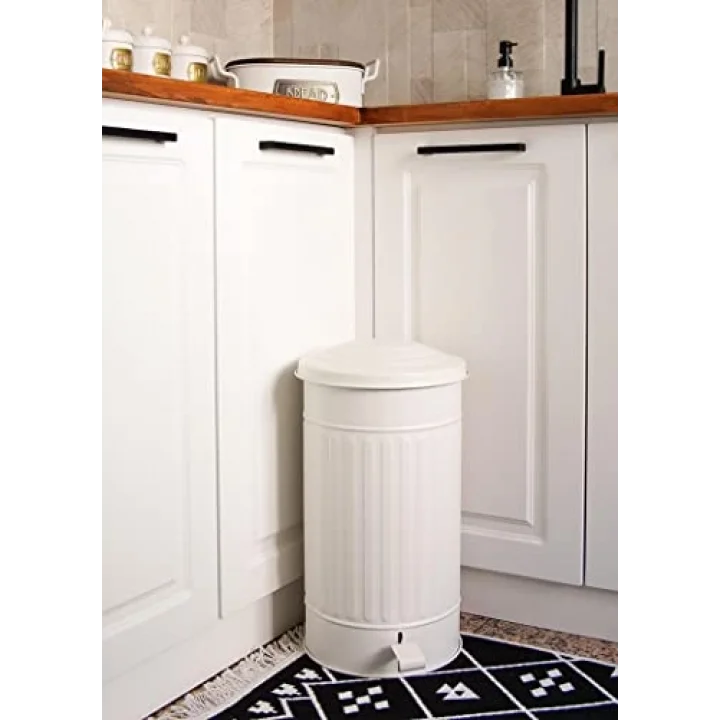 Çöp Kovası Mutfak 24 Lt Beyaz