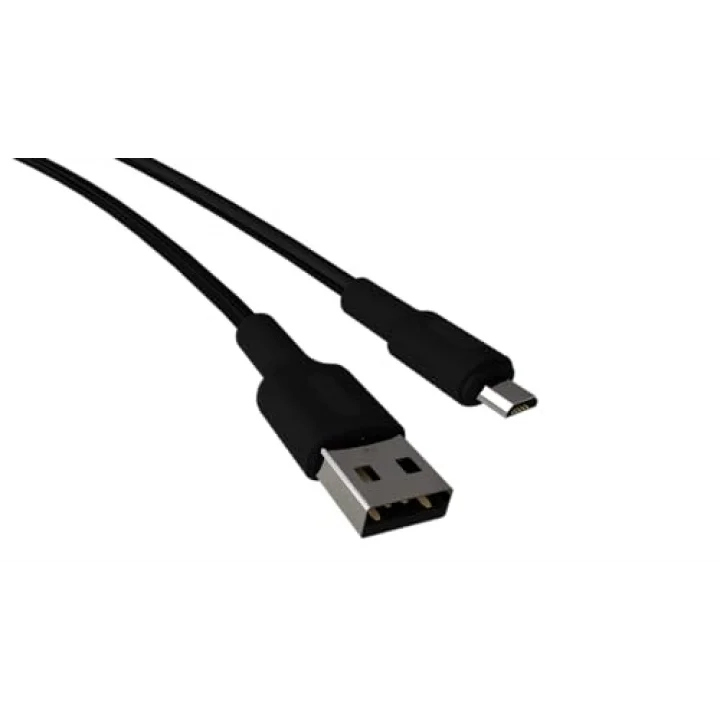 Coral Micro USB Hızlı Şarj Kablosu (Siyah + Siyah Uç) (150 CM)