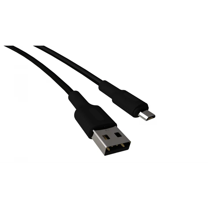Coral Micro USB Hızlı Şarj Kablosu (Siyah + Siyah Uç) (150 CM)