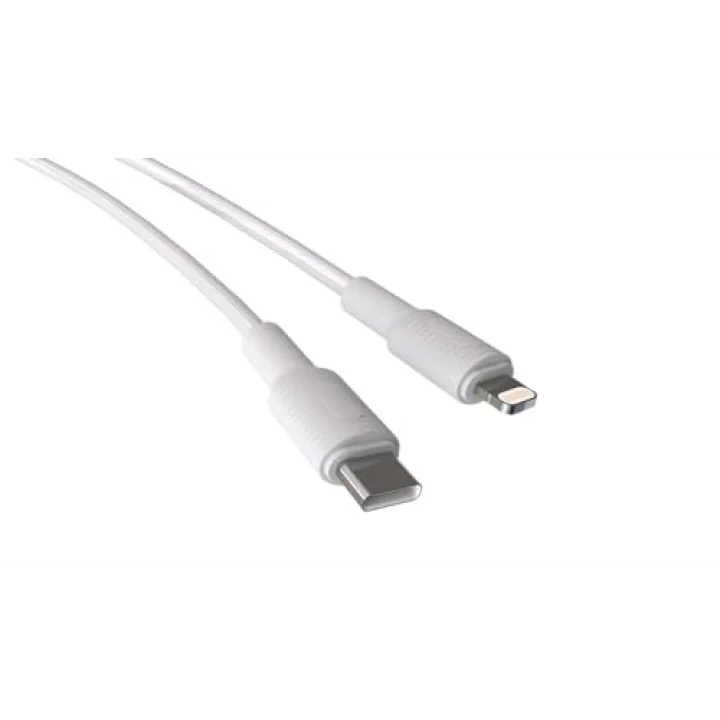 Coral Type C-Lightning 27Watt PD Hızlı Şarj Kablosu (Beyaz) (120 CM)