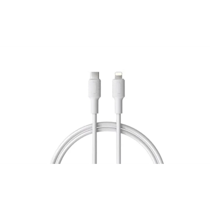 Coral Type C-Lightning 27Watt PD Hızlı Şarj Kablosu (Beyaz) (120 CM)