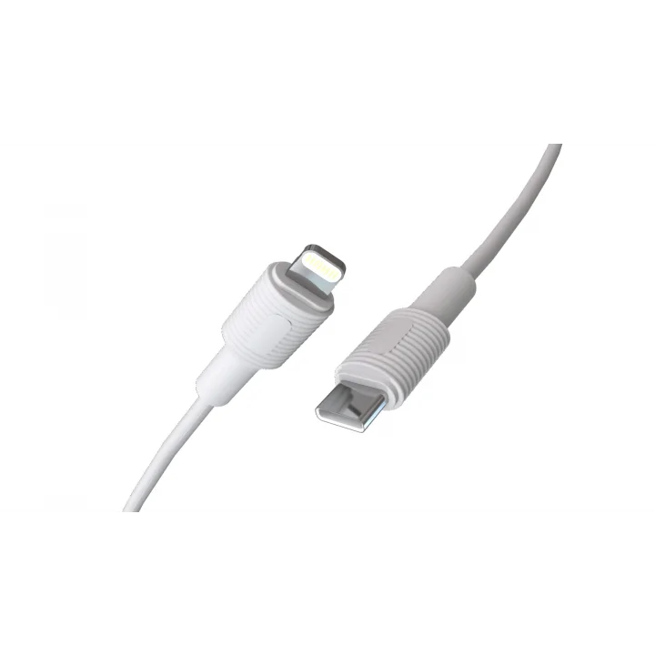 Coral Type C-Lightning 27Watt PD Hızlı Şarj Kablosu (Beyaz) (120 CM)