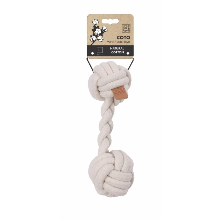 COTO WHİTE DUO BALL 28CM ÖRGÜ OYUNCAK