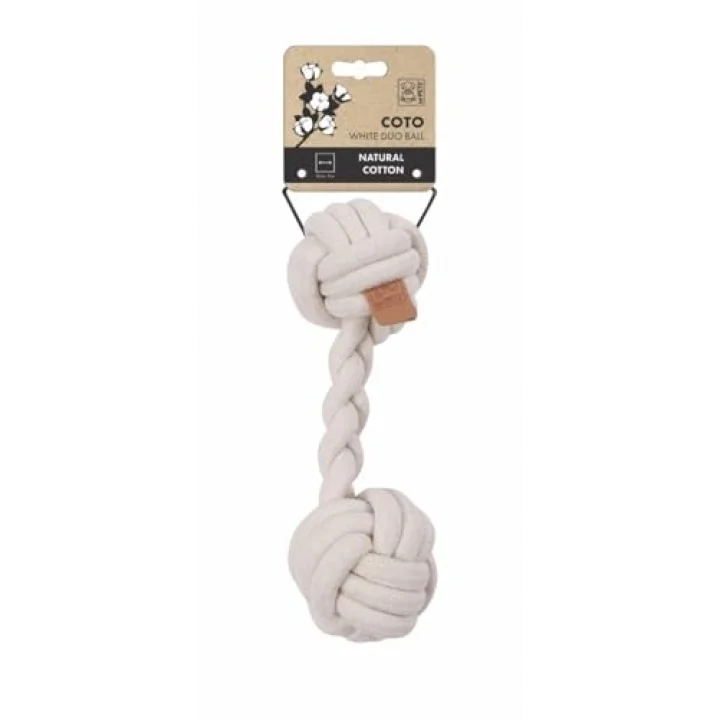 COTO WHİTE DUO BALL 28CM ÖRGÜ OYUNCAK