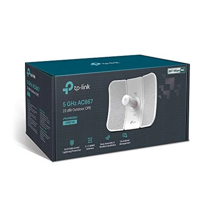 CPE710, 5GHz AC867 Mbps 23dBi Dış Mekan CPE