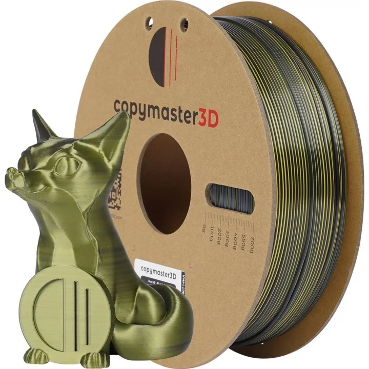 CR-SILK Filament Sarı-Mavi Çift Renk 1.75mm 1kg