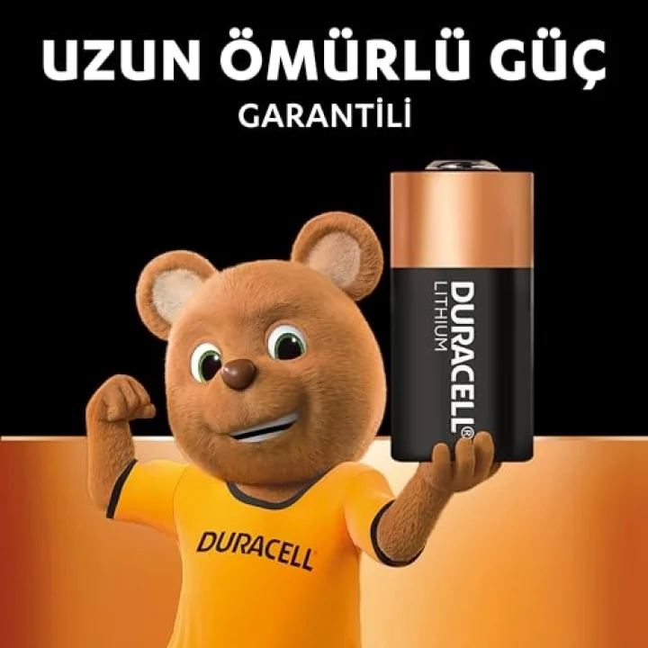 CR123 Yüksek Güçlü Lityum Pil (2’li paket) 3V, CR123A/CR17345