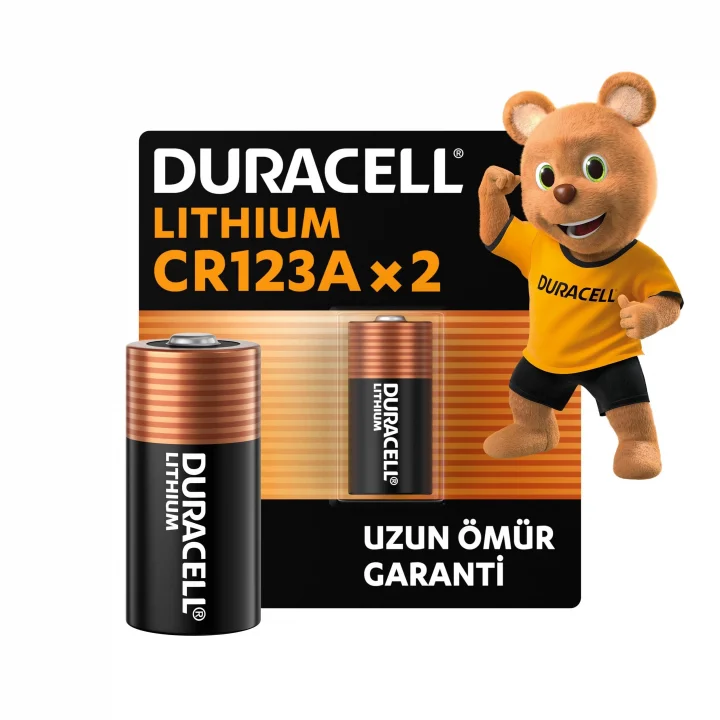 CR123 Yüksek Güçlü Lityum Pil (2’li paket) 3V, CR123A/CR17345