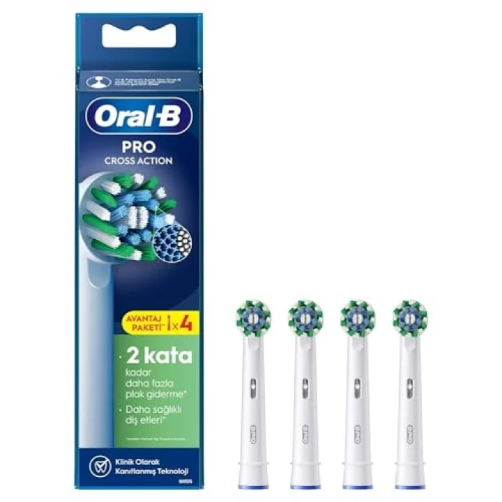 Cross Action X-Filament Şarjlı Diş Fırçası Yedek Başlığı 4 Adet