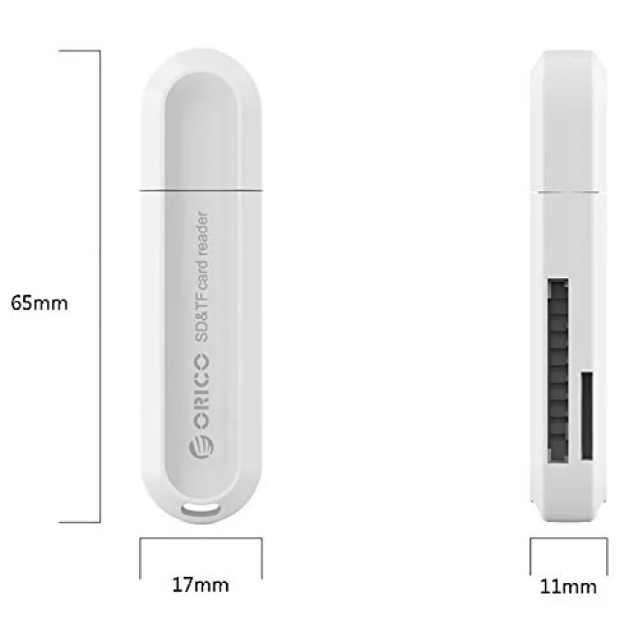 CRS21 USB 3.0 SD TF Micro SD Kart Okuyucu Beyaz