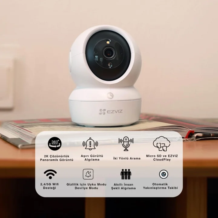 CS-H6C+ - 4MP 360° PT Hareketli Kamera (H.265) CS-H6C+
