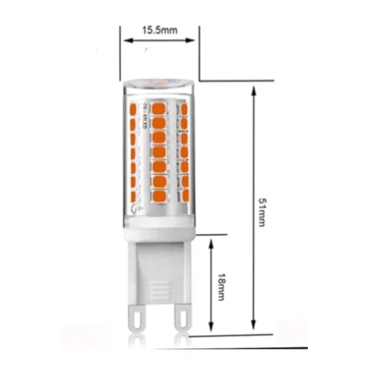 Ct-4249 5 Adet 3 Watt Ledli Kapsül G9 Duylu 220V Beyaz Işık Ct-4249B