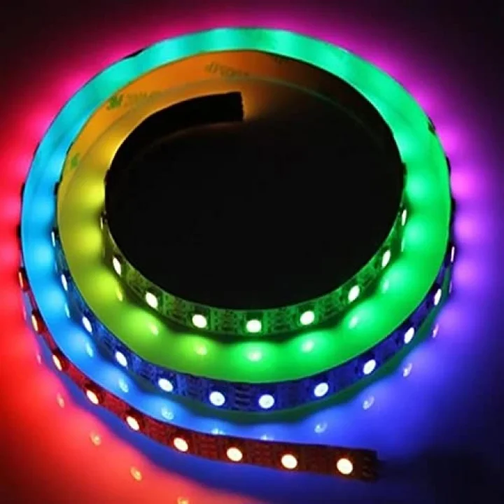 CT-4545 Şerit LED, 3 Çipli, 60 LED İç Mekan RGB