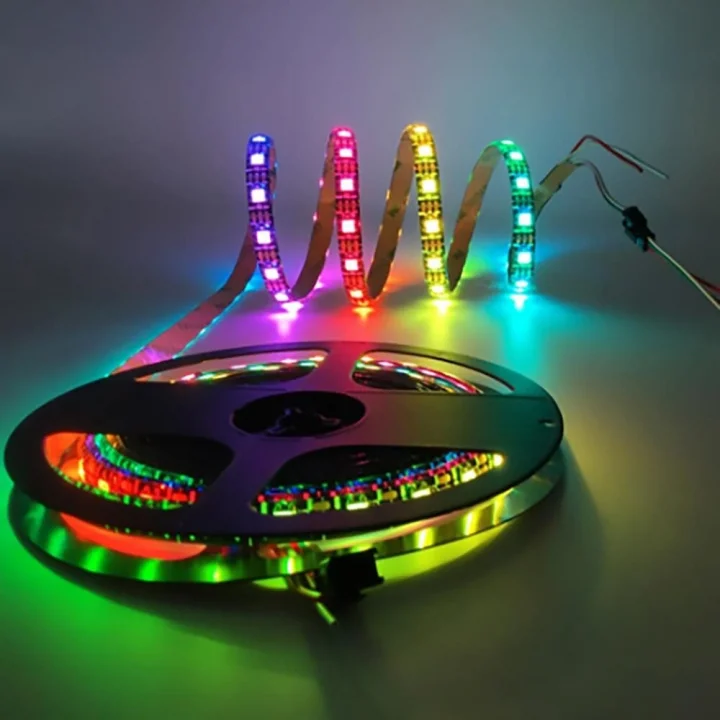 CT-4545 Şerit LED, 3 Çipli, 60 LED İç Mekan RGB