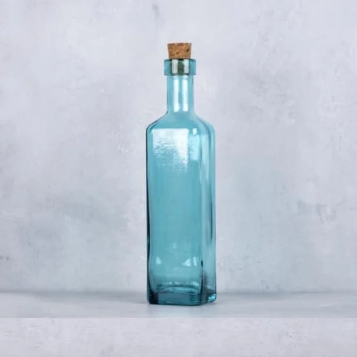 Cuadrada Yağ Şişesi 400 Ml Mavi