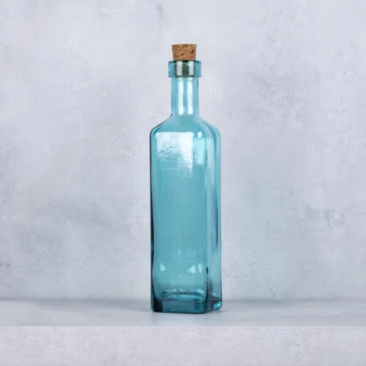 Cuadrada Yağ Şişesi 400 Ml Mavi