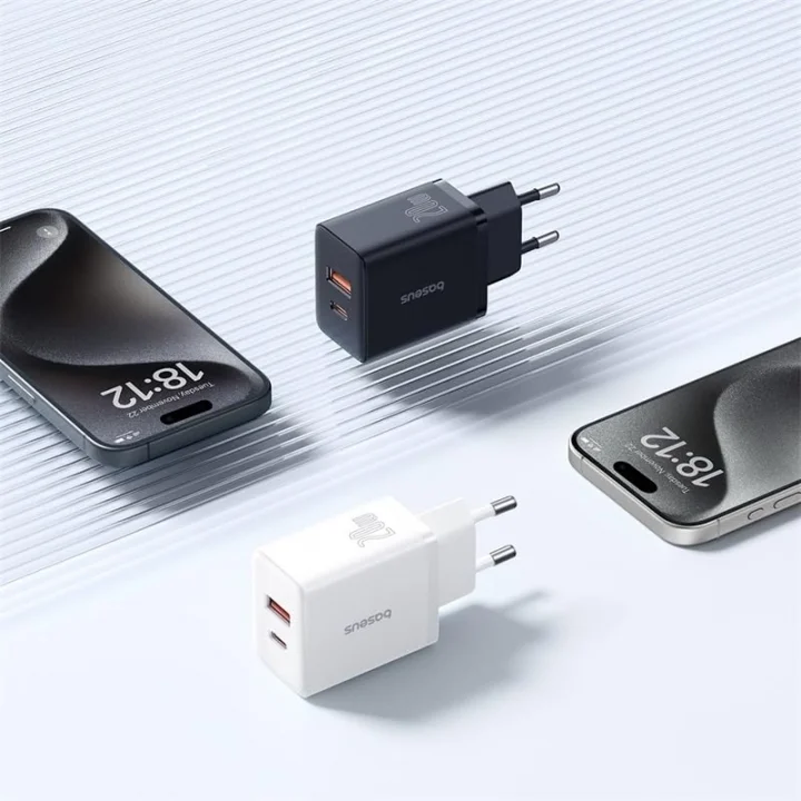 Cube C+U 20W Şarj Cihazı-Siyah