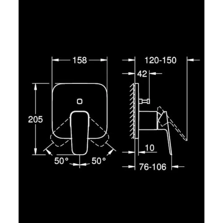 Cubeo Ankastre Banyo Duş Bataryası Krom – 1017780000