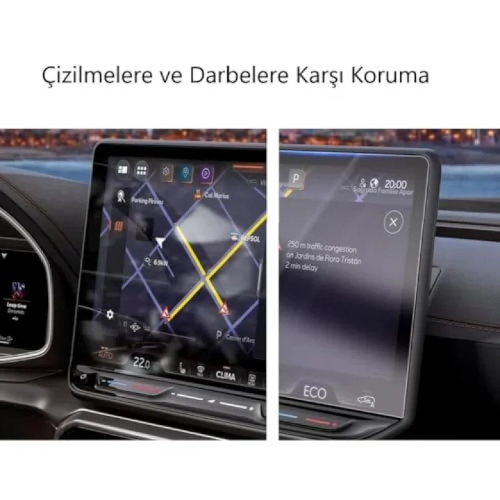 Cupra Terramar 12.9 İnç İle Uyumlu Mat Ekran Koruyucu Multimedya