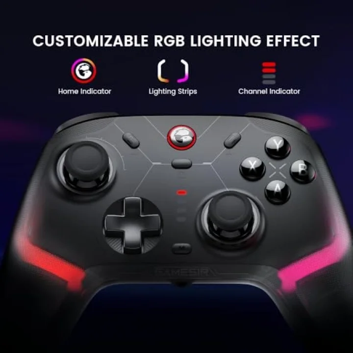 Cyclone 2 Wireless Controller - 1000Hz Polling Rate, TMR Joysticks, Hall/Micro 2-in-1 Triggers for PC/Switch/Switch 2/Android/iOS, PC Gaming Controller with Charging Dock(White)