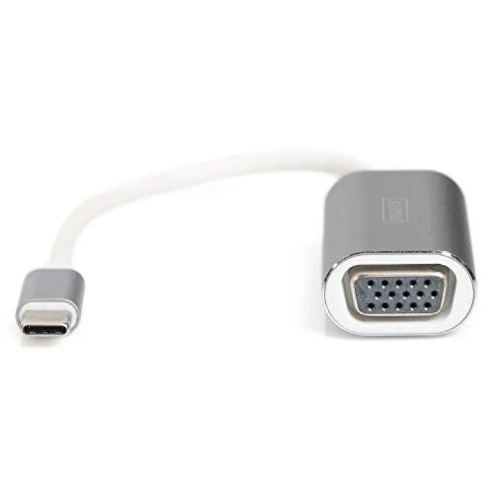 DA-70837 Usb Type-C 1080P Vga Adaptörü Alüminyum Gövde, 20 Cm Kablo Uzunluğu Yonga Seti: Vl100 + It6513