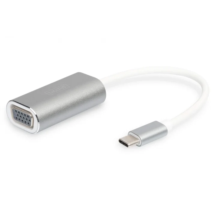 DA-70837 Usb Type-C 1080P Vga Adaptörü Alüminyum Gövde, 20 Cm Kablo Uzunluğu Yonga Seti: Vl100 + It6513